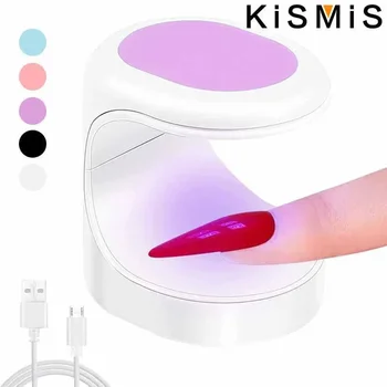 Mini LED Nagu Žāvētājs ar UV Lampa Nagu Žāvētājs Vienu Pirkstu Gēla Nagu Pulēšana Nagu Žāvētājs Rīku KISMIS