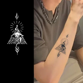 Pagaidu Tetovējums Bohemia Acu Dieva Totem Sula Tetovējumu Uzlīmes Roku Ūdensizturīgs Y2K Viltus Tetovējumiem Sievietēm, Lētas Preces Festivāls