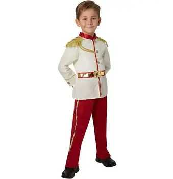 Skaists Zēns Viduslaikos Cēla Karaliskā Burvīgs Princis Bērnu Bērniem Karnevāla Puse Halloween Cosplay Kostīmi
