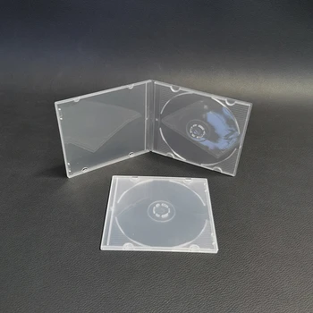 1PC 8CM Caurspīdīga PP Ultrathin Standarta DVD Gadījumā 3Inch CD Paketi, Portatīvie CD Storage Box