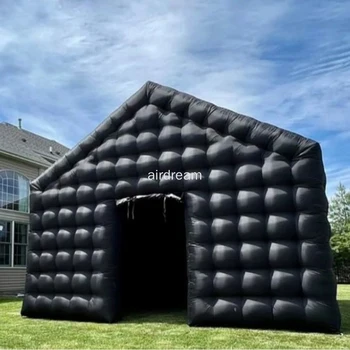 KARSTĀ pārdošanas 7x5m Disco telts Black Cube Uzspridzināt Bārs Telts Piepūšamās Naktsklubs Portatīvo Piepūšamās svinību Telšu Biznesa Noma