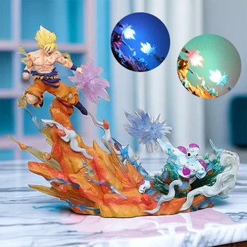Dragon Ball Z Attēls Sky Saldētava Goku Vs Attēls Sky Top Wcf Kamehameha Anime 20cm Pvc Rīcības Statuetes Kolekcijas Rotaļlietas, Dāvanas