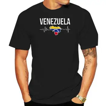 Im Amerikāņu Manu Sirdsdarbību Par Venecuēlas T Krekls, T-Veida Krekls Ēkas Apkalpes Kakla Pielāgota Fitnesa Vasaras Cool Vīriešu Krekls